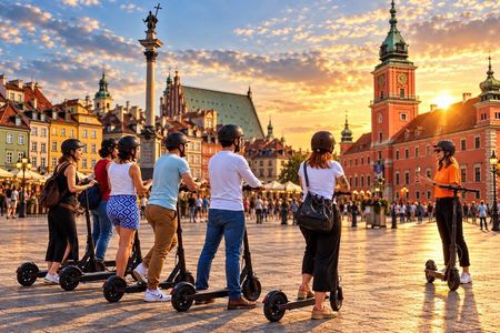 Warsaw Highlights: Full 3.5-Hour Guided E-Scooter Tour