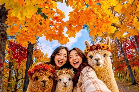 Alpaca World, Nami Island, Optional Railbike Day Trip from Seoul