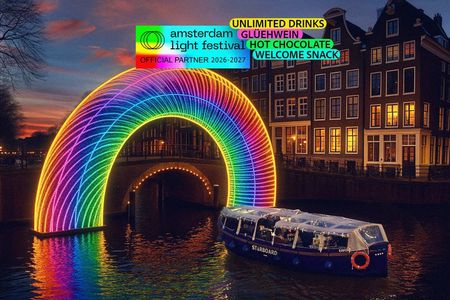 Amsterdam: Light Festival Cruise with Unlimited Drinks Option