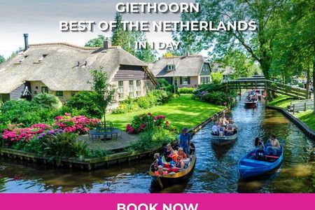 Daytrip Tour from Amsterdam to Giethoorn with boat tour included