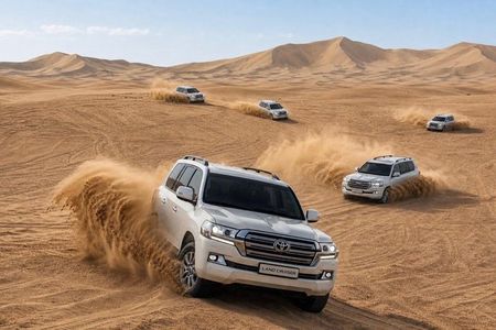 Qatar Desert Safari: Dunes, Camel Ride, Sandboarding & Inland Sea
