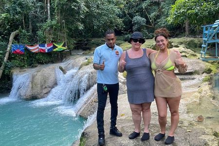 Blue Hole and Secret Falls plus Dunn's River Falls Combo Tour