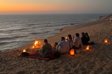 Agadir: Sunset Moroccan Dinner & Campfire Under the Stars