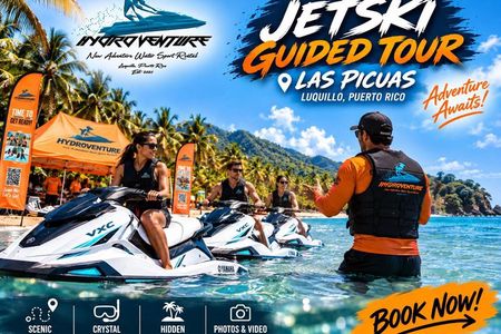 1 hour Luquillo Guided Jetski Tour to Las Picuas