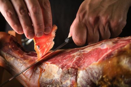 Barcelona from La Boqueria to Iberian Ham Factory Tour and Taste
