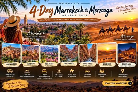 4-Day Marrakech to Merzouga Desert Tour via Ait Ben Haddou