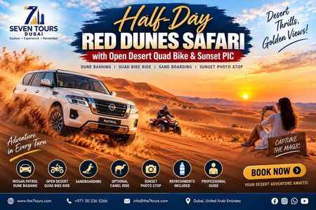 Half-Day Red Dunes Safari with Open Desert Quad Bike & Sunset PIC