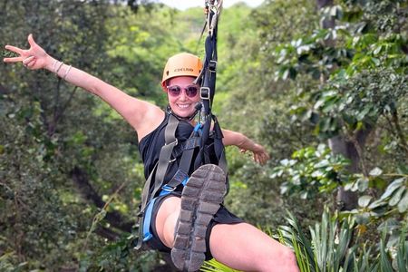 6 Zipline Tour at Coral Crater Adventure