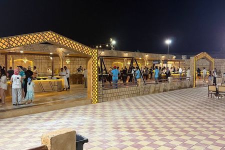 Premium Desert Safari with Camel Ride, Sandboard Dinner with BBQ