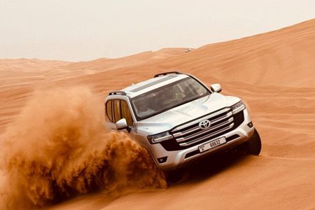 Dubai Morning Desert Safari Camel Falcon Sandbording & Buggy ATV