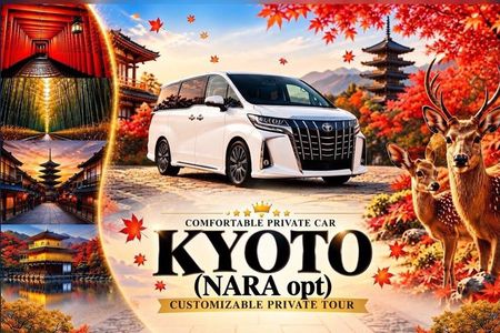 Kyoto Customizable Private Tour -Nara opt (Local English Guide)