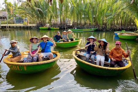 Hoi An Private Basket Boat, Lantern Making & Hoai River Boat Ride