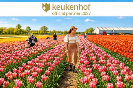Amsterdam: Day trip to Tulip Farm, Keukenhof + Windmill Cruise