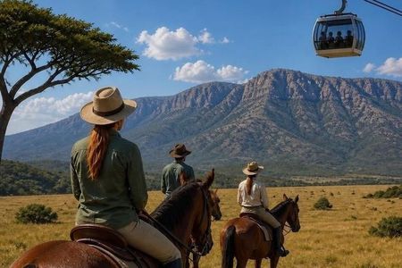 Horseback Safari & Cable Car Ride from Johannesburg