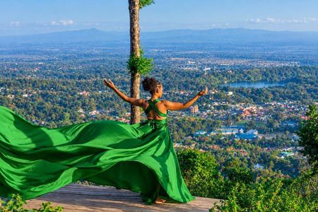Flying Dresses Photo Shoot Experience in Arusha Tanzania