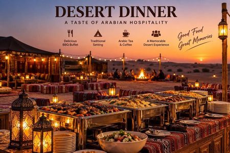 Doha Desert Safari: Sunset Dune Bashing Camp Access & Dinner