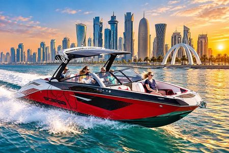 Doha Speed Boat Tours Skyline Views Islands and Adrenaline