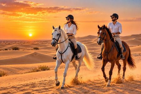 Whispers of the Dunes: A Doha Horse Riding Experience
