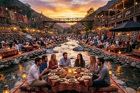 Marrakech: Ourika Valley Evening Under the Stars & Dinner