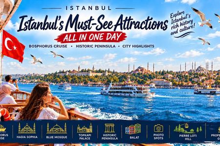 Hagia Sophia, Balat Bosphorus cruise Blue Mosque Pierre Loti Hill