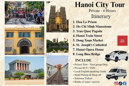 Hanoi City Tour Private Half-Day & Train Street (By MaxofHanoi)