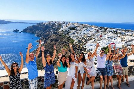 Santorini Island Tour to Oia, Monastery and Black Beach