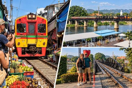 Private Railway & Floating Market Tour with Optional River Kwai