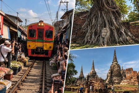 Private Railway & Floating Market Tour with Optional Ayutthaya
