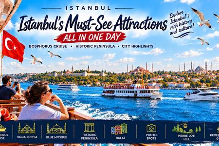 Hagia Sophia, Balat Bosphorus cruise Blue Mosque Pierre Loti Hill