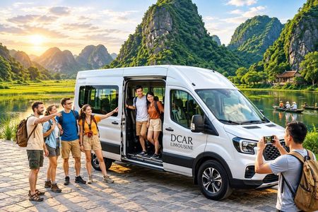 Ninh Binh Full-Day Tour from Hanoi with Boat ride-Limousine 9 Pax