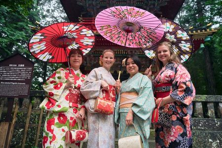 Explore Historic Nikko in Kimono with Free Hair Accessory
