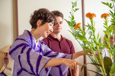 Private Ikebana in a Kyoto Machiya