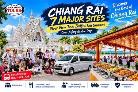 Best of Chiang Rai: 7 Major Sites & River View Buffet