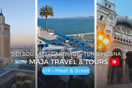 PrivateTour : TunisMedina/Carthage/Sidi Bou Said VIP PickUp