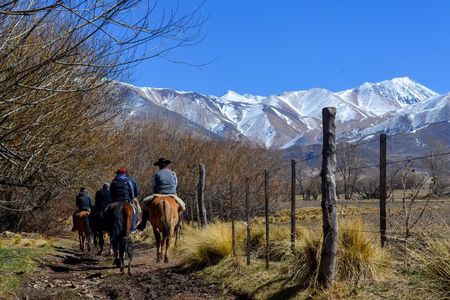 Horseback riding and Gaucho roast at the foot of the Andes in Mendoza.