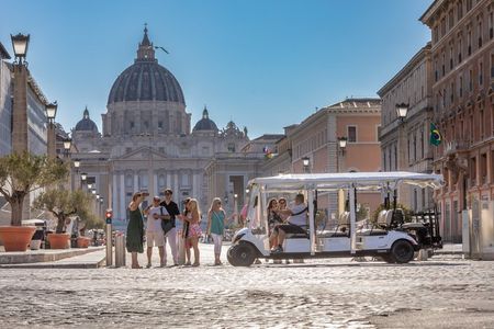 Rome Panoramic Golf Cart Tour, Hidden Gems with Coffee & Gelato
