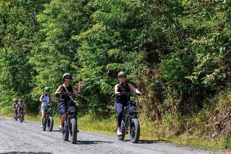 Saint Lucia, Anse La Raye, E-Bike, Waterfall Hike tour .