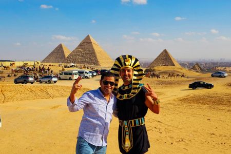 All-in-One Giza pyramids, Sphinx, Saqqara, Memphis, Camel & Lunch