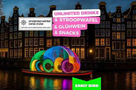 Amsterdam Light Festival Heated Cruise with Hot Drinks and Snacks