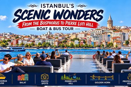 İstanbul Guided Balat Bosphorus Cruise Pierre Loti Hill W/ Ticket