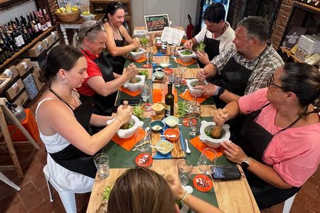 Cinque Terre, Authentic Pesto Cooking Class Wine Tasting