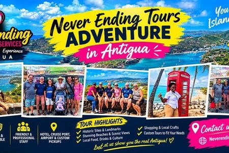 Antigua Tour and Never Ending Adventures