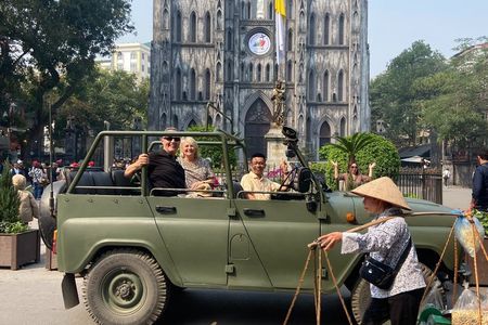 Hanoi Jeep Tour: History, Culture, Sight & Train St. by Army Jeep