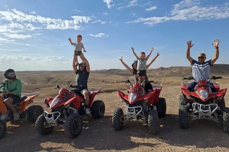 Marrakech Agafay Desert Dinner Show and Quad bike and camel ride