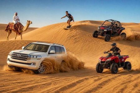 Doha Sunrise, Sunset Desert Safari Camel Ride & Inland Sea Tour