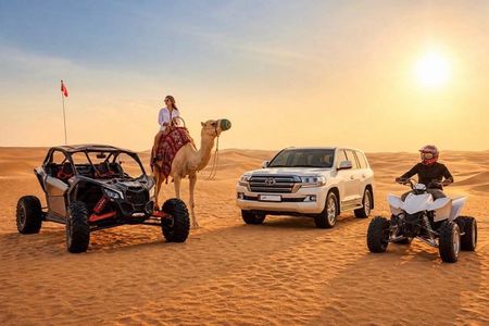 Doha Qatar ATV Quad Bike Buggy Desert Adventure and Camel Ride