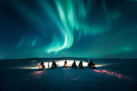 3-h Northern Light Safari by Snowmobiles From Levi