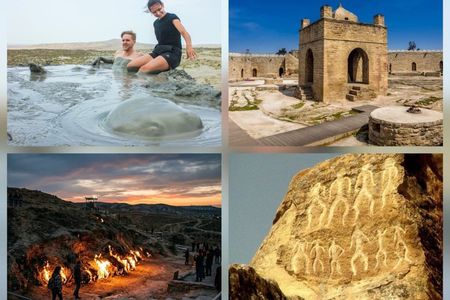 Gobustan, Mud volcanoes, Fire temple, Fire mountain PRIVATE TOUR