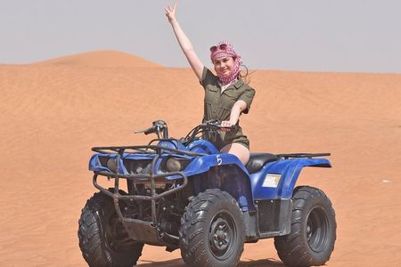 Dubai Red Desert Safari, Quad bike, Camel rid, BBQ Dinner, shows
