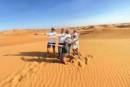 Private Morning Desert Safari with Camel Ride & Sandboarding